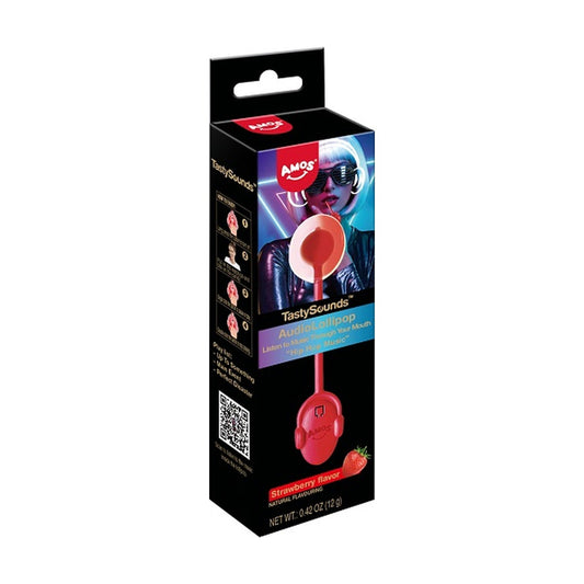 TastySounds Audio Lollipop Amos Strawberry Sugar-Free