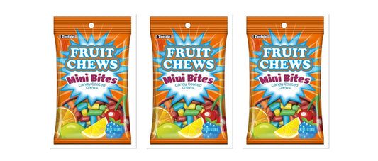 Tootsie Fruit Chews Mini Peg Bag 7oz 3-Pack