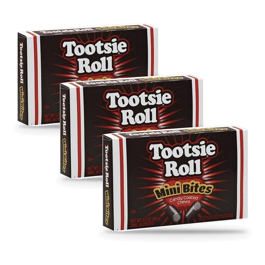 Tootsie Roll Mini Bites 3.5oz Theater Box 3-Pack
