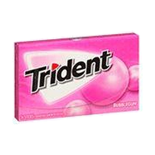 Trident Bubblegum Sugar-Free Gum 14pc Packs