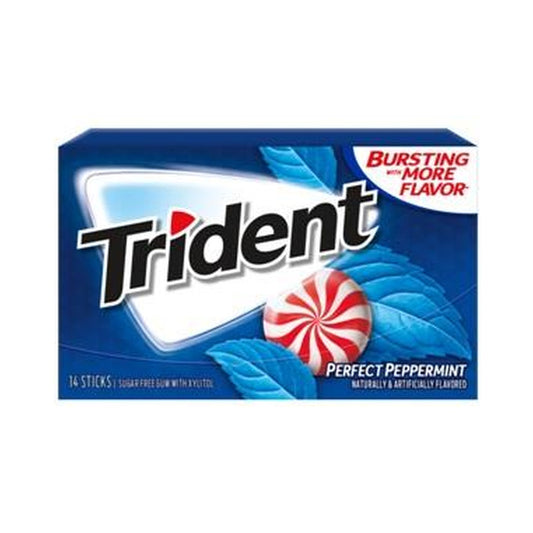 Trident Perfect Peppermint Sugar-Free Gum 14pc Packs