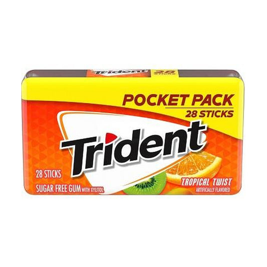 Trident Tropical Twist Sugar-Free Gum 28-Stick Packs