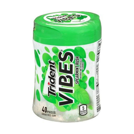 Trident Vibes Spearmint Rush Sugar-Free Gum 40pc Bottles