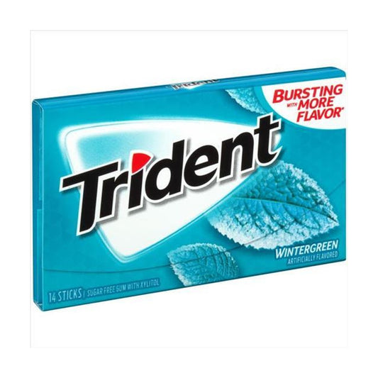 Trident Wintergreen Sugar-Free Gum 14pc Packs
