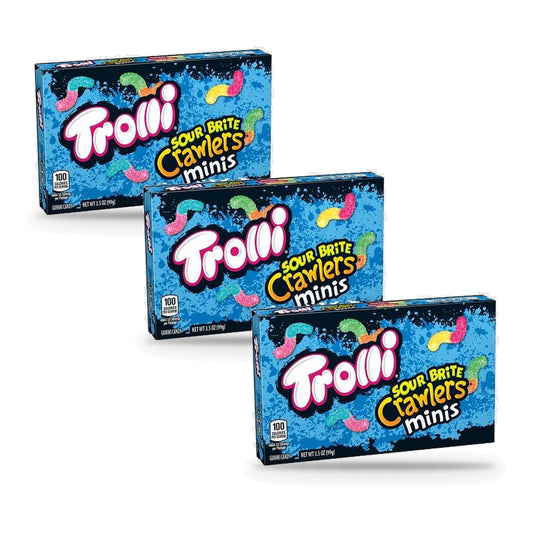 Trolli Sour Brite Crawlers 3.5oz Theater Box 3-Pack