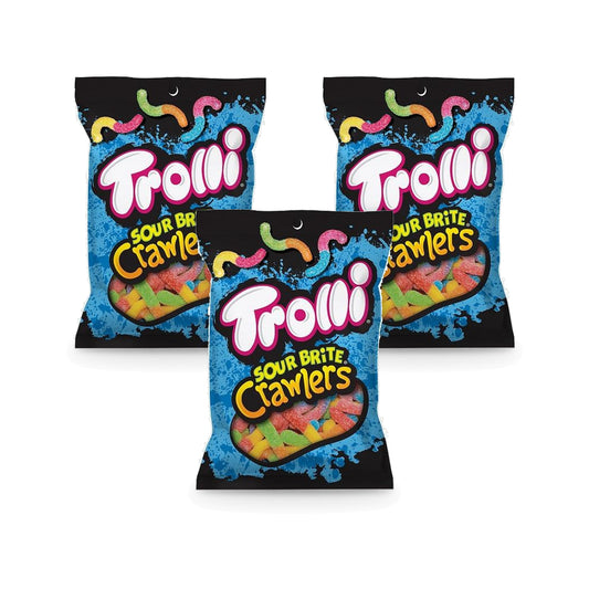 Trolli Sour Brite Crawlers Original 5oz Bags 3-Pack