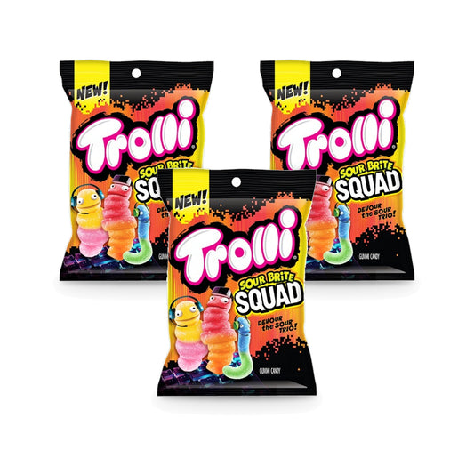 Trolli Sour Brite Squad 4.25oz Bags 3-Pack