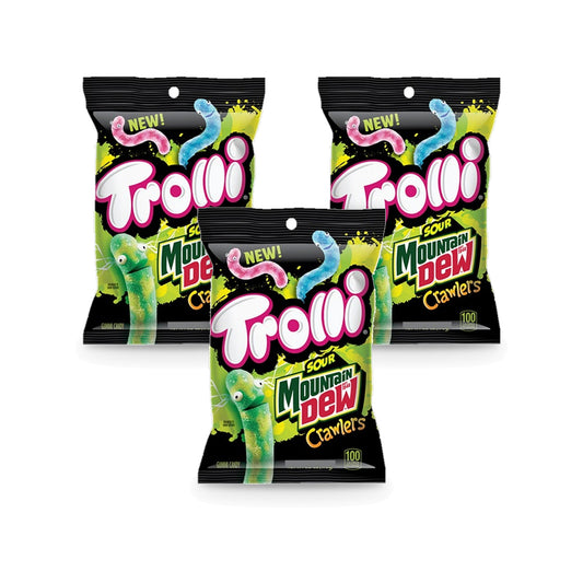 Trolli Sour Mountain Dew Crawlers Bags — 3-Pack