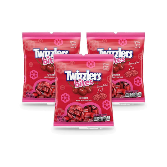 Twizzlers Cherry Bites Peg Bag 7oz 3-Pack
