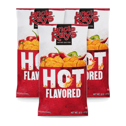 Uncle Ray's Hot Chips 8oz 3-Pack