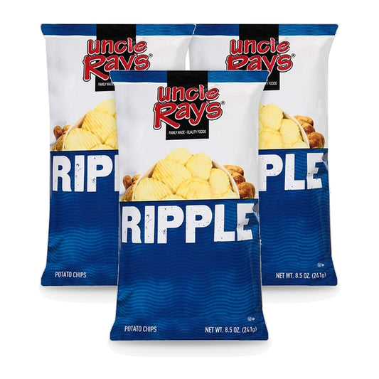 Uncle Ray's Ripple Chips 8.5oz 3-Pack