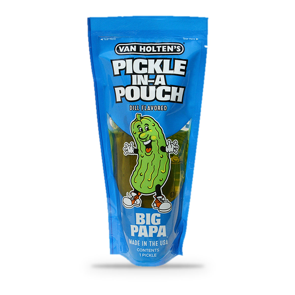 Van Holten's Big Papa Hearty Dill Pickle-In-A-Pouch, front of pouch