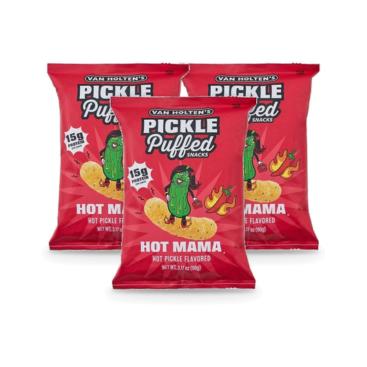 Van Holten's Pickle Puffs Hot Mama 3.17oz 3-Pack