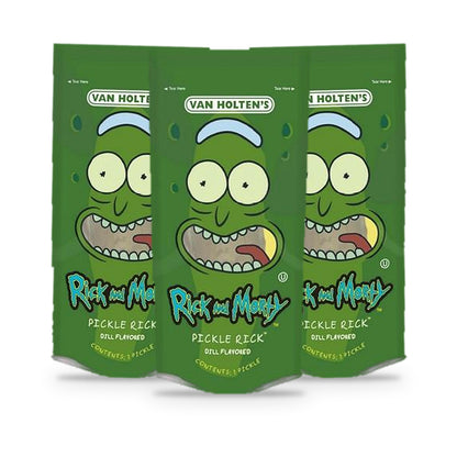 Van Holten's Pickle Rick Dill Pickle-In-A-Pouch 3-Pack, three pouches
