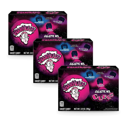 Warheads Galactic Cubes 3.5oz Boxes 3-Pack