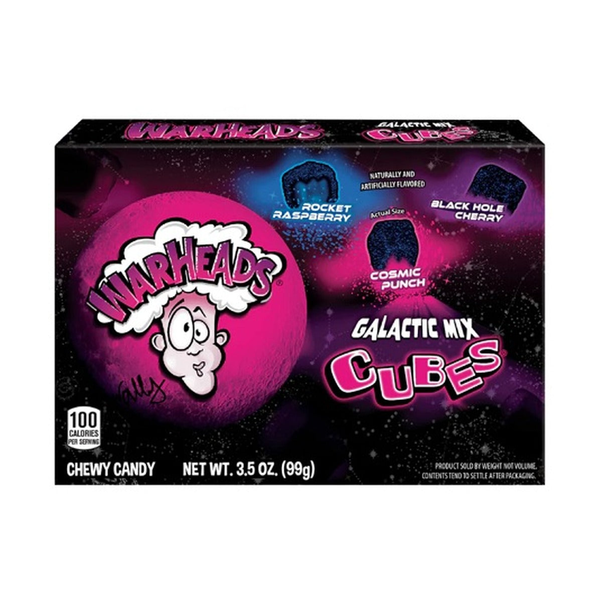 Warheads Galactic Cubes 3.5oz Boxes