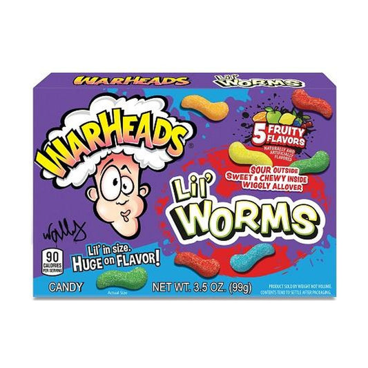Warheads Lil' Worms 3.5oz Boxes