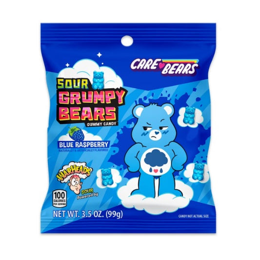 Warheads Sour Grumpy Bears 3.5oz Peg Bags