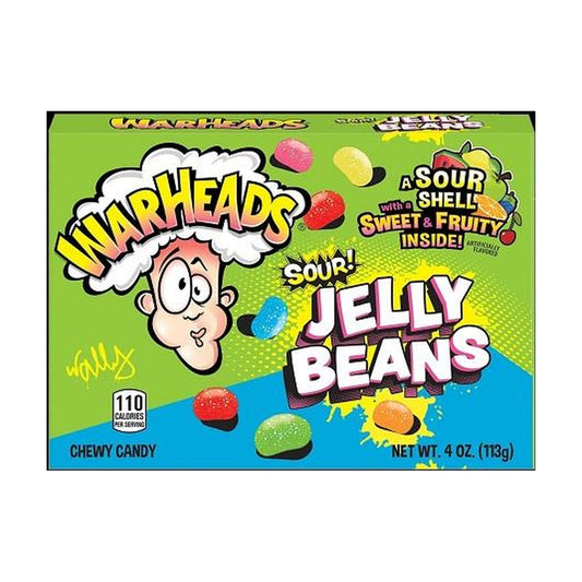 Warheads Sour Jelly Beans 4oz Boxes