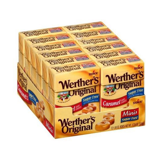Werther's Original Sugar-Free Caramel Minis Flip Boxes 1.48oz