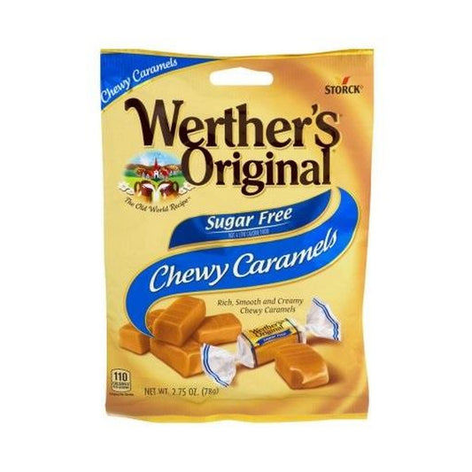 Werther's Original Sugar-Free Chewy Caramels 2.75oz Bags